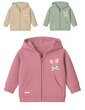 Campera beba nena con estampa y moñito.Gepetto