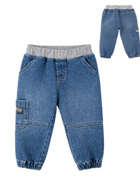 Jean bebe varón con cintura de morley melange.Gepetto
