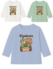 Remera bebe varón c/estampa explorers.Gepetto