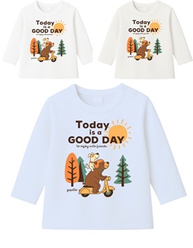 Remera bebe varón c/estampa good day.Gepetto 