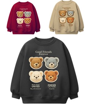 Buzo bebe varon oversize c/estampa osos dtf.Gepetto