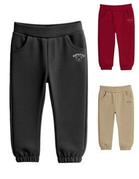 Jogger bb varón c/puño en cintura (abajo elástico) y estampa osito.Gepetto