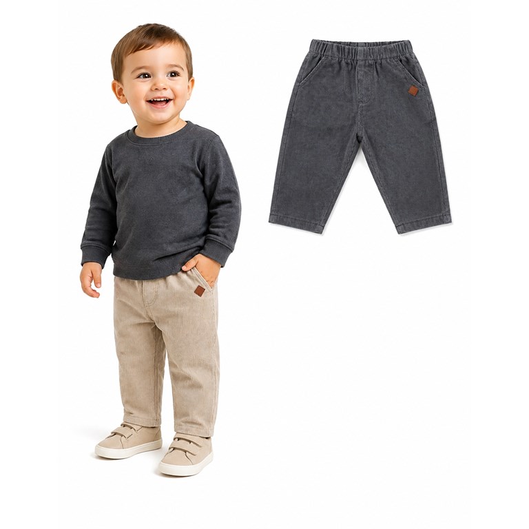 Pantalón para bebé varón, de corderoy. Gepetto