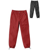 Pantalón junior nena color bolsillos plaqué y tanca.Gepetto