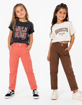 Pantalón junior nena color cargo.Gepetto