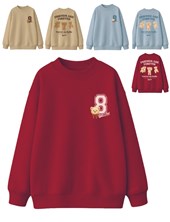 Buzo junior nena oversize con estampa frente y espalda ositos.Gepetto