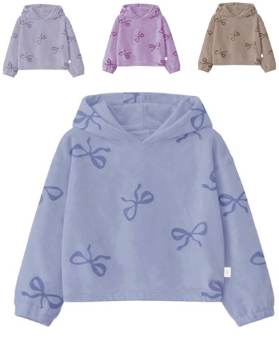 Buzo junior nena plush con lycra moños.Gepetto