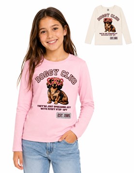REMERA MANGA LARGA PARA NENAV ESTAMAP 'SALCHI'. GEPETTO