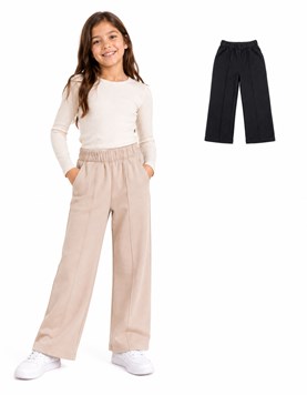 PANTALON DE FRISA SOFT PARA NENA ESTAMPA 'CARRERA'. GEPETTO