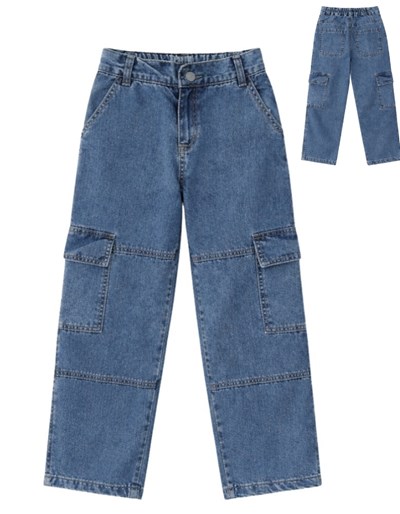 Jean recto junior varon cargo.Gepetto