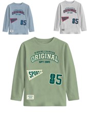 Remera junior varón con estampa college.Gepetto