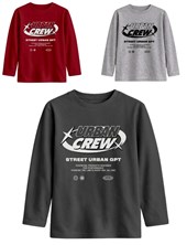 Remera junior varón con estampa urban crew.Gepetto