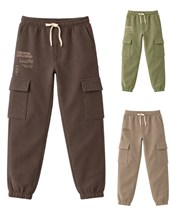 Jogger junior varón frisa cargo con estampa.Gepetto