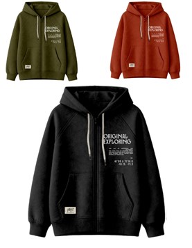 Campera junior varón oversize ranglan con estampa.Gepetto.