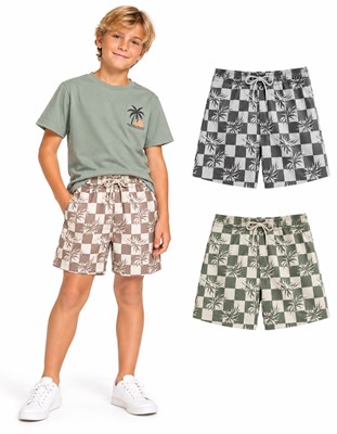 Short de baño para nene en microfibra estampada. Posee suspensor. Gepetto