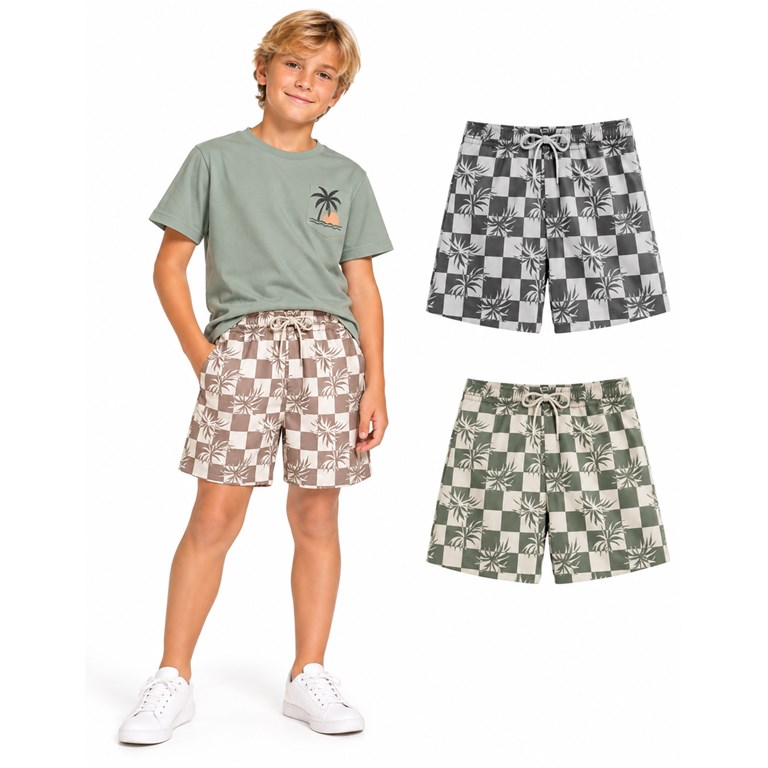 Short de baño para nene en microfibra estampada. Posee suspensor. Gepetto