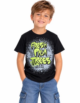 Remera básica manga corta fresh palm tree nene. Gepetto