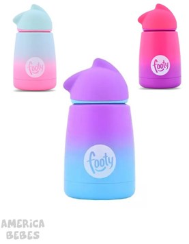 BOTELLA TERMICA ACERO INOXIDABLE 300 ML COLORES VARIOS FOOTY