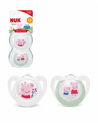Set de 2 Chup. Star 0-6 meses PEPPA PIG. NUK