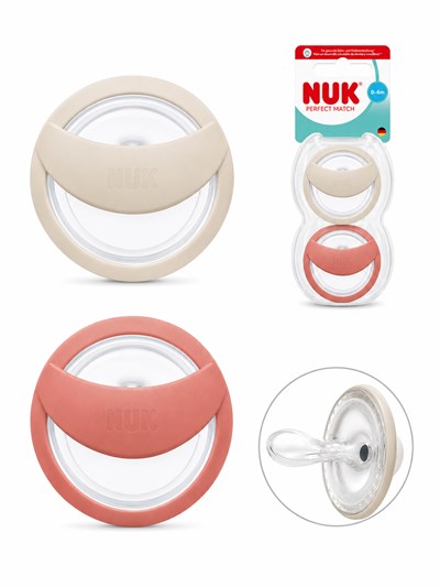 SET 2 CHUPETES PERFECT MATCH 0-6M. NUK