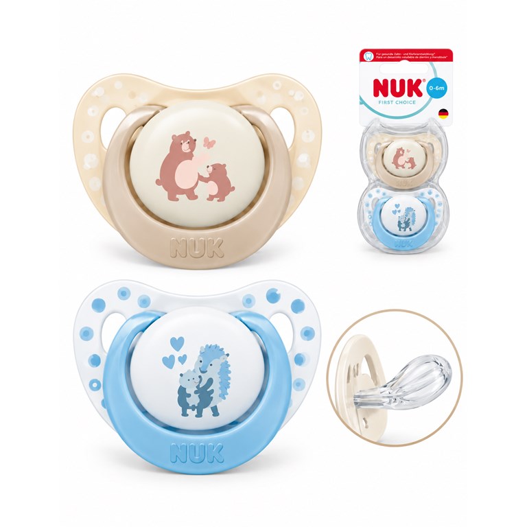 Set Chup. First Choice 0-6m - Oso/Caballito de Mar, NUK
