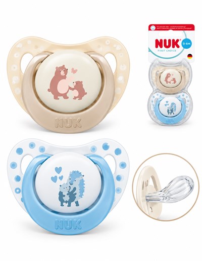 Set Chup. First Choice 0-6m - Oso/Caballito de Mar, NUK