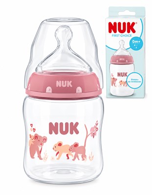 MAMADERA FIRST CHOICE 150ML FLUJO S KOALA ROSA. NUK