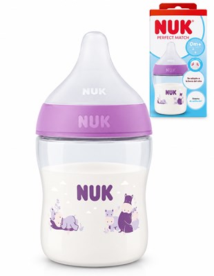 Mamaderas Perfect Match 150 ml Flujo S - Hipopótamo. Nuk 