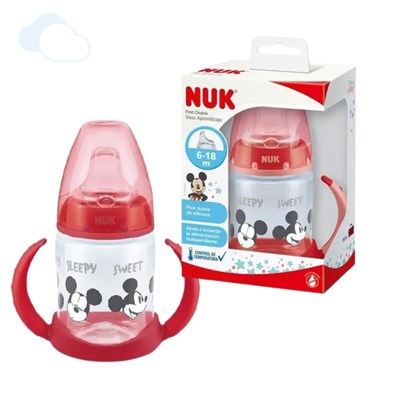 Vaso Aprendizaje PM 150 ml CT Mickey Mouse - Rojo.NUK