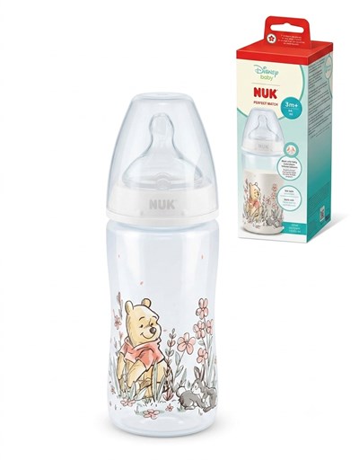 Mamadera Perfect Match 260ml CT Winnie the Pooh. NUK
