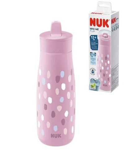 PROMO 55% OFF VASO MINI-ME FLIP 450ML LUNARES - VIOLETA. NUK