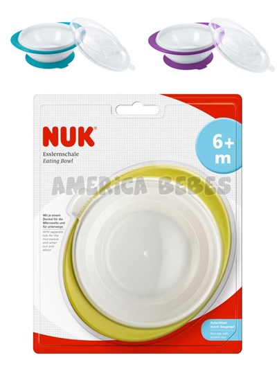 Bowl con 2 tapas - Colores Surtidos. Nuk.