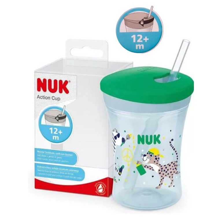 VASO EVO ACTION CUP LEOPARDO VERDE. NUK