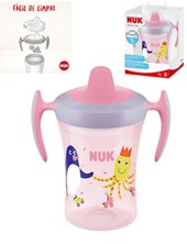 VASO EVO TRAINER CUP PINGUINO ROSA. NUK