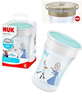Vaso magic cup 230ml frozen elsa,ideal para cada etapa del desarrollo. Con borde 360° para beber como si fuera un vaso común. Nuk