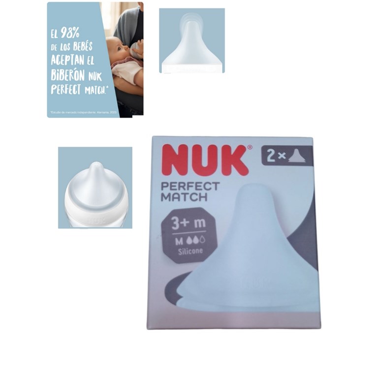 TETINA PERFECT MATCH SILICONA +3M. NUK