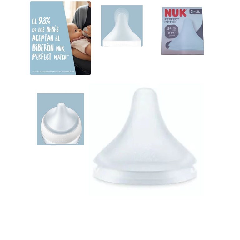 TETINA PERFECT MATCH SILICONA +3M. NUK