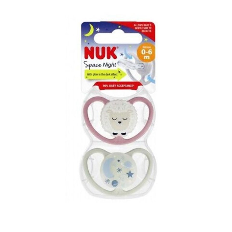 CHUPETE MODELO SPACE LUMI T1 0/6 M NUK