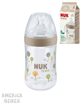 MAMADERA 260 ML PARA BEBES LINEA FOR NATURE NUK