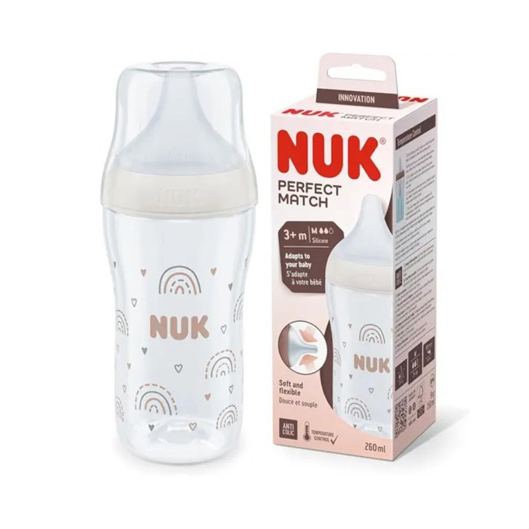 MAMADERA PERFECT MATCH 3+M 260ML. NUK
