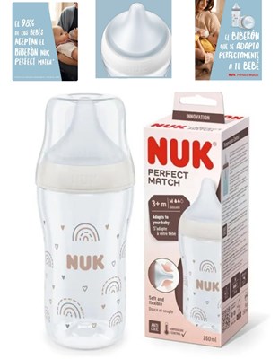 MAMADERA PERFECT MATCH 3+M  260ML. NUK