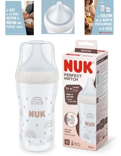 MAMADERA PERFECT MATCH 3+M  260ML. NUK
