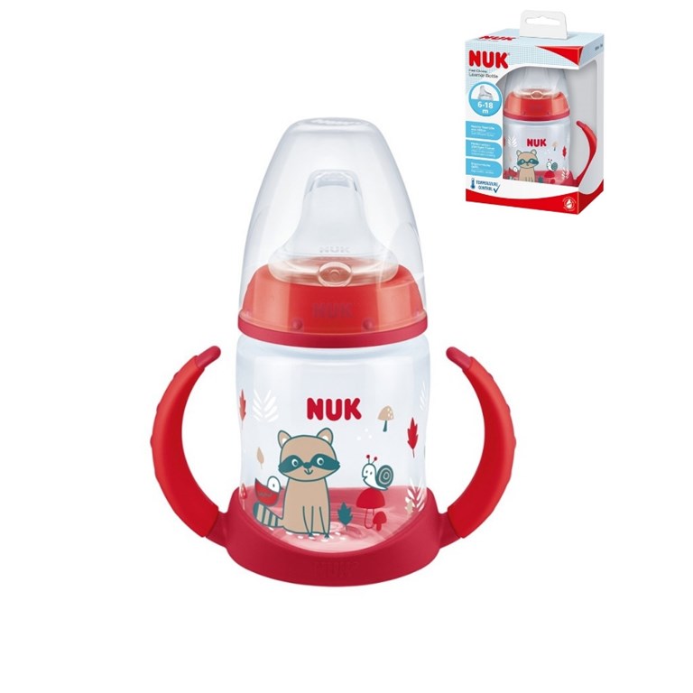 VASO ROJO APRENDIZAJE CON CONTROL TEMPERATURA 150ML. NUK