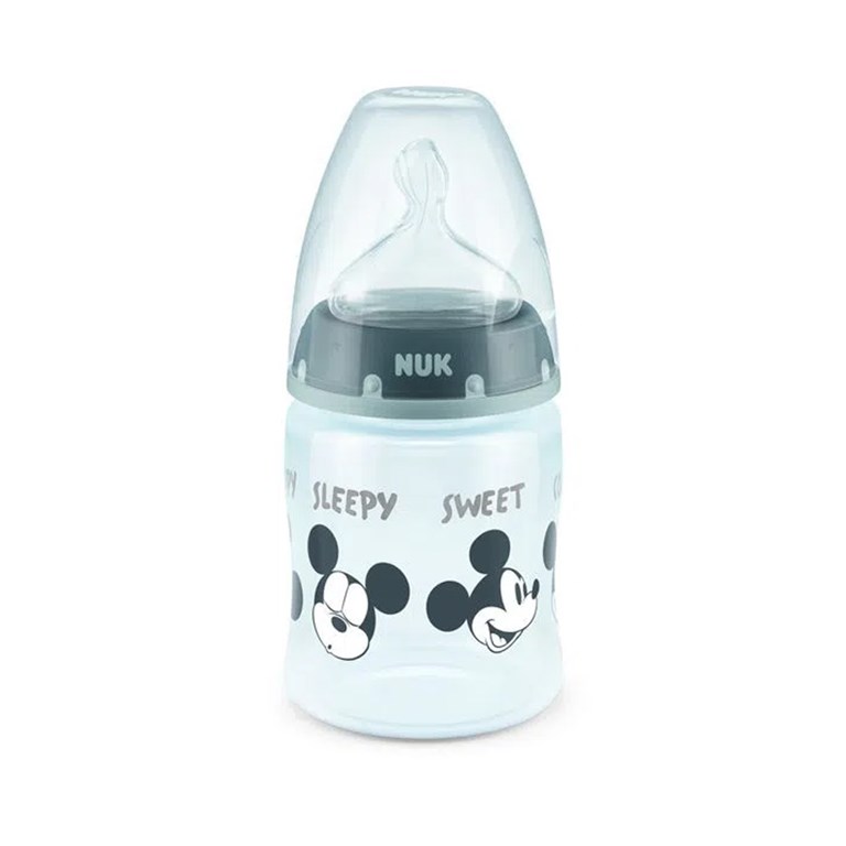 MAMADERA FIRST CHOICE CON CONTROLDE TEMPERATURA 150 ML MICKEY MOUSE DISNEY