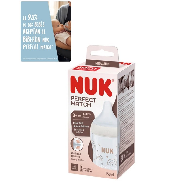 MAMADERA PERFECT MATCH 0+M 150 ML. NUK