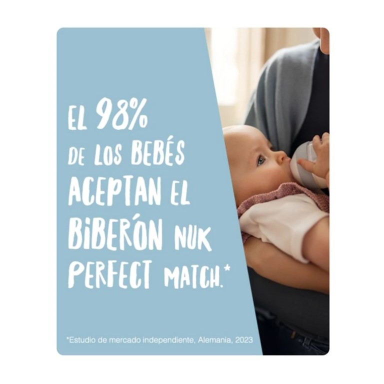 MAMADERA PERFECT MATCH 0+M 150 ML. NUK