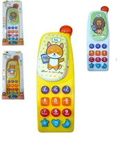 B144 CELULAR INFANTIL  ANIMALITOS CON LUZ Y SONIDO EN CAJA