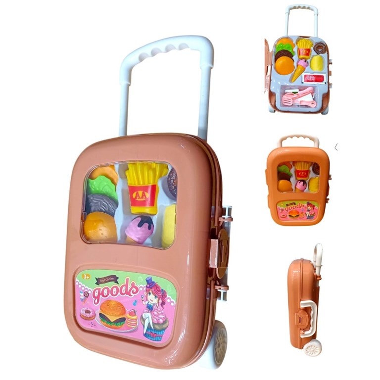 171-218 SET DE COMIDA X17 PCS EN VALIJA CON CARRITO