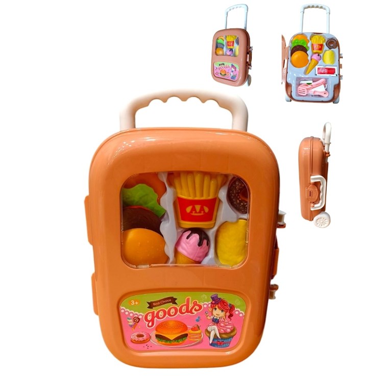 171-218 SET DE COMIDA X17 PCS EN VALIJA CON CARRITO