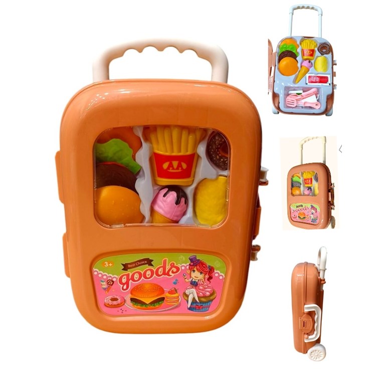 171-218 SET DE COMIDA X17 PCS EN VALIJA CON CARRITO